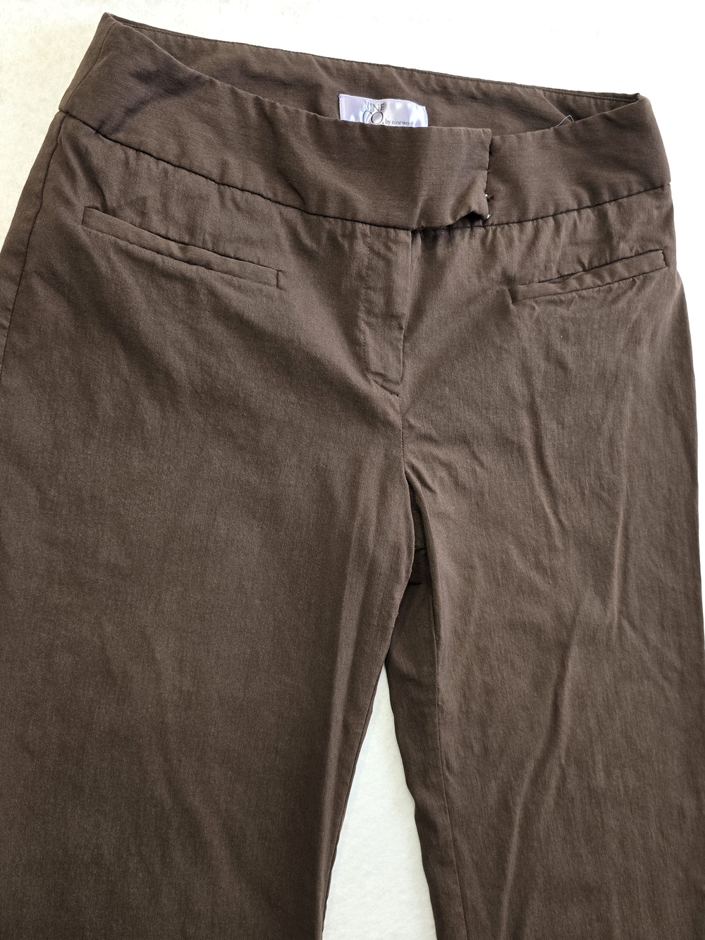 Nine & Co. by Nine West Brown Bootcut Pants Waist 10 - Picture 3 of 9